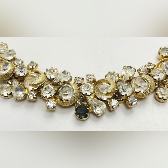 Vintage Kramer of NY and Vendome cleopatra bib flower links - Picture 7 of 8